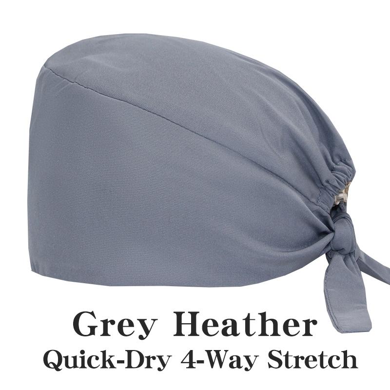 Customized Solid Color Dental Doctors Cap Women Men Nursing Hat Laboratory Pet Vet Breathable Medical Scrub Caps with Buttons