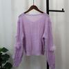 Heavy Industry Bead Three-dimensional Flower Knitted Sweater Top Autumn New Loose Sweet Sweater Pullover Women