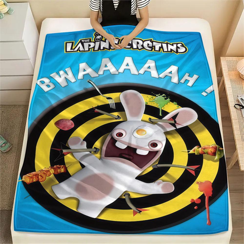 1PC Rabbids Invasion Bliss Blanket, High quality Comfortable for All Seasons, Home Decor, Warmth and Comfort