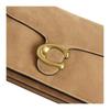 Coach Tabby 26 Signature Hardware Suede And Calfskin Medium Shoulder Bag Women handbags Brass Sand CAN13-B4SN