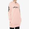 Adidas Letter Print Hooded Long Sleeve Sweatshirt Women Sweatshirt Pink DX0656