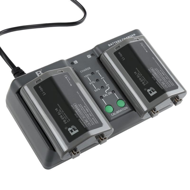 7-Cell Charger for EN-EL18, LP-E19, EL4 DSLR Batteries Compatible with Nikon & Canon