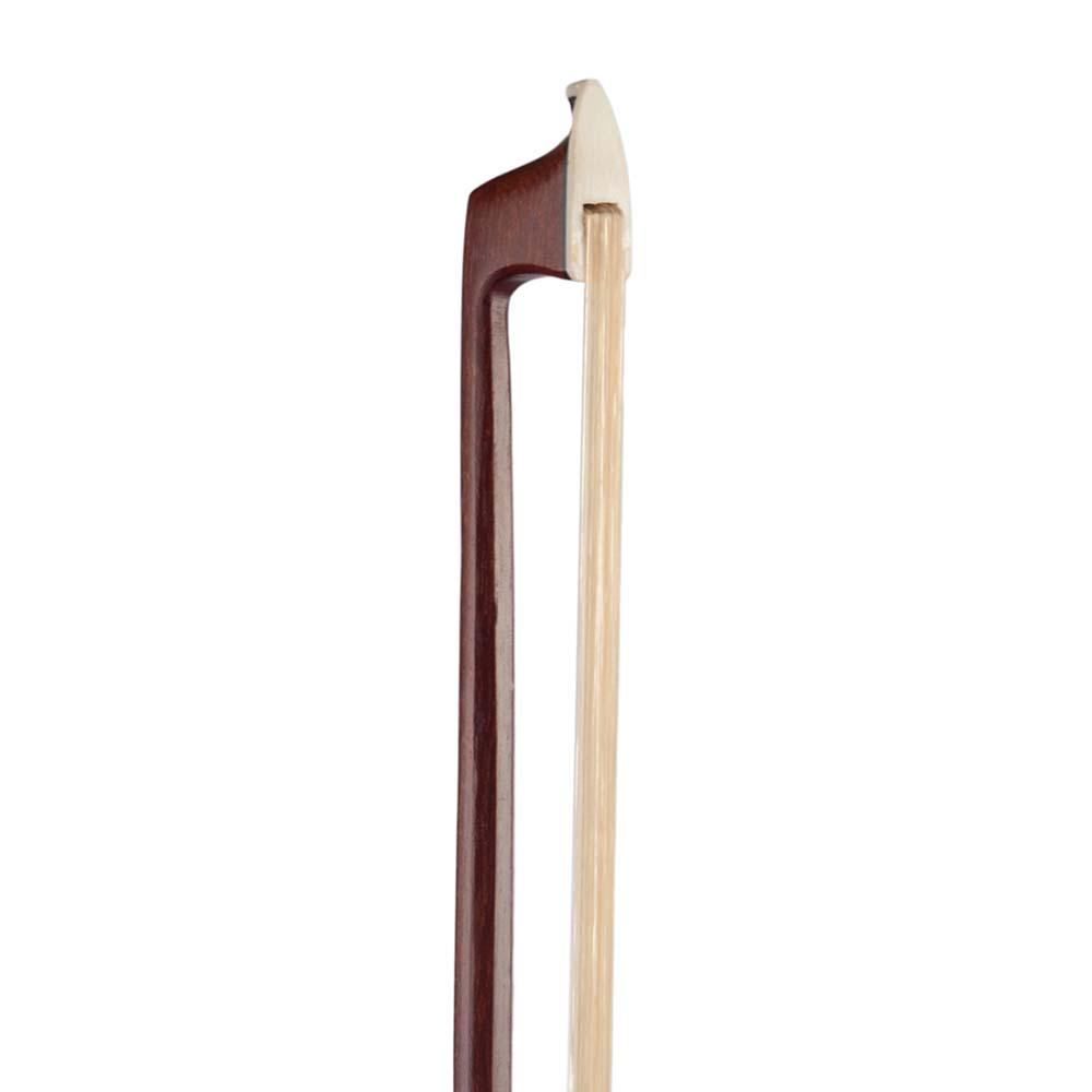 Violin Bow (Pernambuco Bow Stick Black Ebony Frog and Horsetail Bow Hair) for 4 4 Full Size Violin