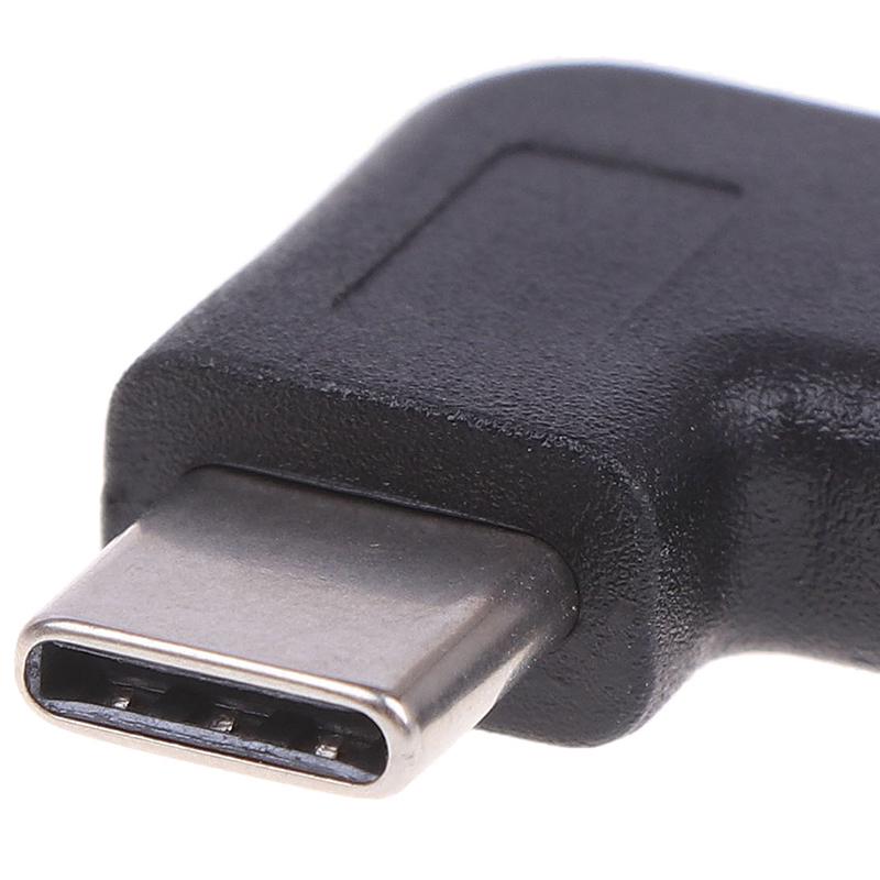Rechtwinklig 90 Grad USB 3.1 Typ C Stecker auf Buchse USB-C Konverter Adapter