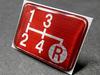 Tuningfan Shift Pattern for MT Classic Sunny Rover Emblem, Red, 4-speed vehicles, Cars, Truck, Mini, Red, SPE-R401