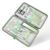 Finger Nail Clippers Pedicure Knives Exfoliation & Nail Art Tools 18-Piece Set-Carbon Steel Durable