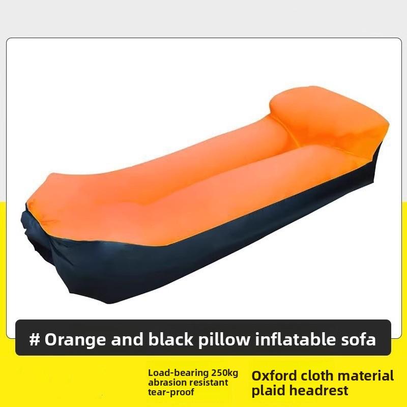 Outdoor Portable Lazy Pillow Inflatable Water Beach Grass Park Foldable Sleeping Bag
