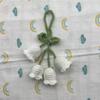 Lily of the Valley Handmade Knitted Yarn Keychain or Home Wall Decoration