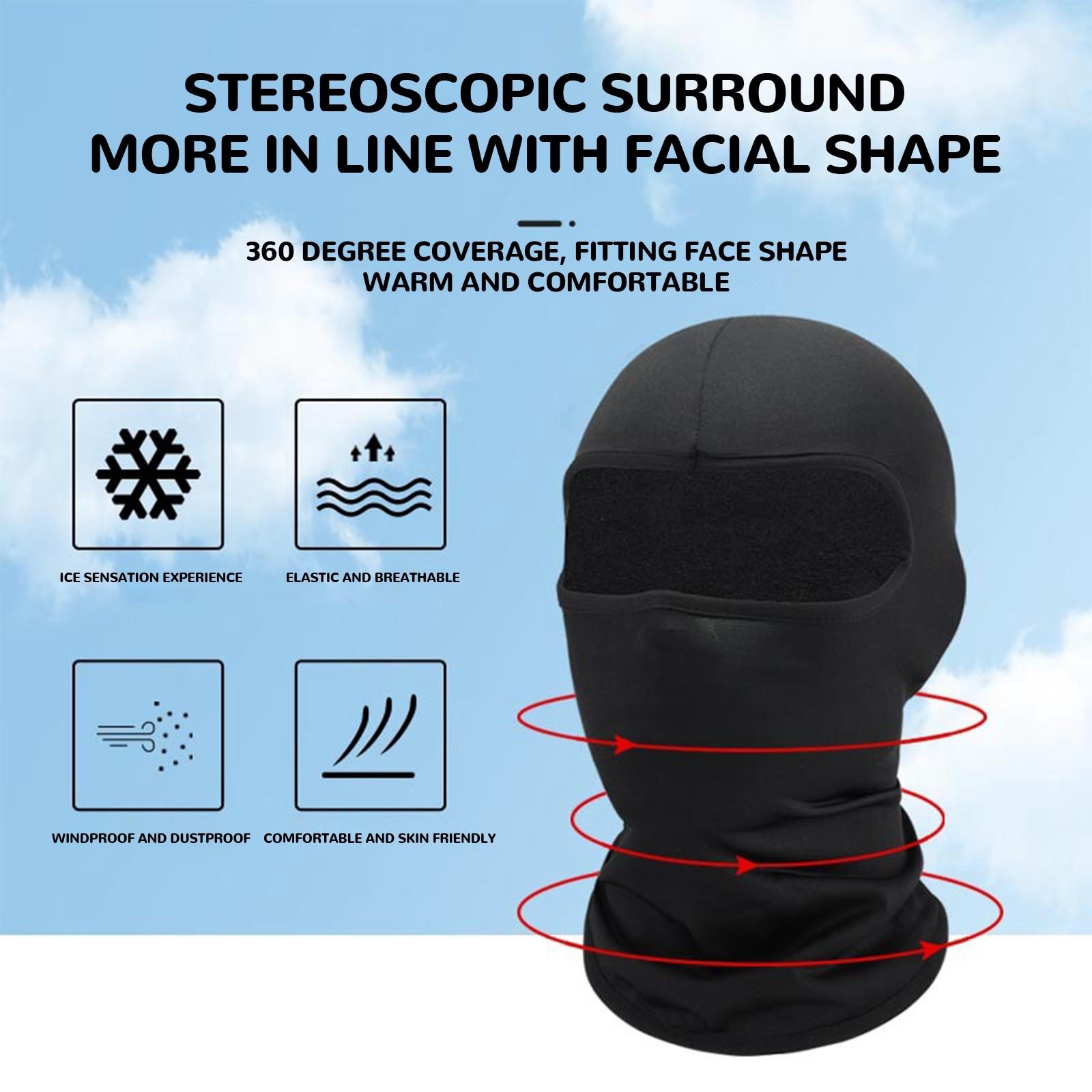 Головной убор из ледяного шелка для летней езды на мотоцикле на открытом воздухе — фото 4