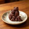 Cats Family of Four Silicone Molds Temperature Resistant Animal Candle Silicone Mould for Epoxy Resin Candle Soap Making