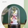 Glowing Christmas Desktop Decoration Lantern Snowman Santa Claus Christmas Snow Globe Lamp Night Lights Battery Operated