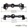 MN 99S Aluminum Alloy CNC Full Metal Front Rear Portal Axle Set For 1/12 MN MN99S MN98 D90 D91 D99 D99S MN90 RC Car Upgrade Part