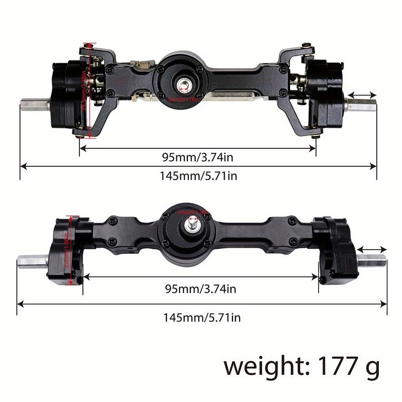MN 99S Aluminum Alloy CNC Full Metal Front Rear Portal Axle Set For 1/12 MN MN99S MN98 D90 D91 D99 D99S MN90 RC Car Upgrade Part