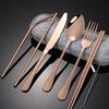 1Set Portable Travel Reusable Flatware Silverware, Stainless Steel Travel Flatware