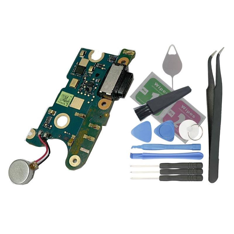 

Phone Type-C USB Charging Port Connector Microphone Cable Replacement for HTCU11 with Repairing Tools