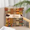 African Safari Patchwork Pillow Cover Tribal Animal Print Africa Themed Cushion Case For Sofa Bed Couch Boho Home Decor Gifts