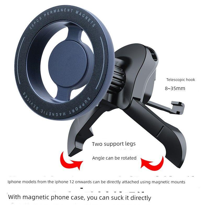 Mobile Phone Car Mount 2026 New Model Car Air Vent Navigation-Specific Multifunctional Car Hook Phone Holder