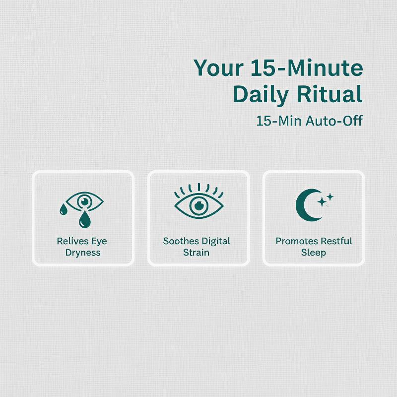 Mini Eye Massager 9 Modes MultiFrequency Vibration Promote Sleep Easy Carry for Business Trip Travel Portable Steam Atomization Alleviates Eye Fatigue