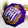 1 PC Automatic Folding Umbrella - Royal Sporting Club Anderlecht Pattern, Portable & Foldable Design with 8 Ribs, Christmas Birthday Gifts