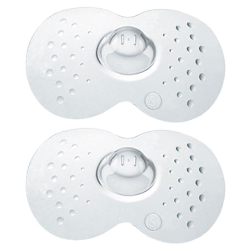 

2Pcs/pack Soft Silicone Nipple Protectors Gentle Care Feeding Mother Nipple Cover for Sensitive Skin Washable & Reusable L