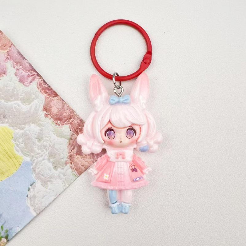 Sweet Girl DIY Resin Princess Keychain Pendant - Donna's Bag & Backpack Charm