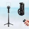 Mini Magnetic Selfie Stick with Bluetooth-compatible Remote 360 Degrees Rotation Portable Multifunctional Selfie Stick with Extendable Tripod