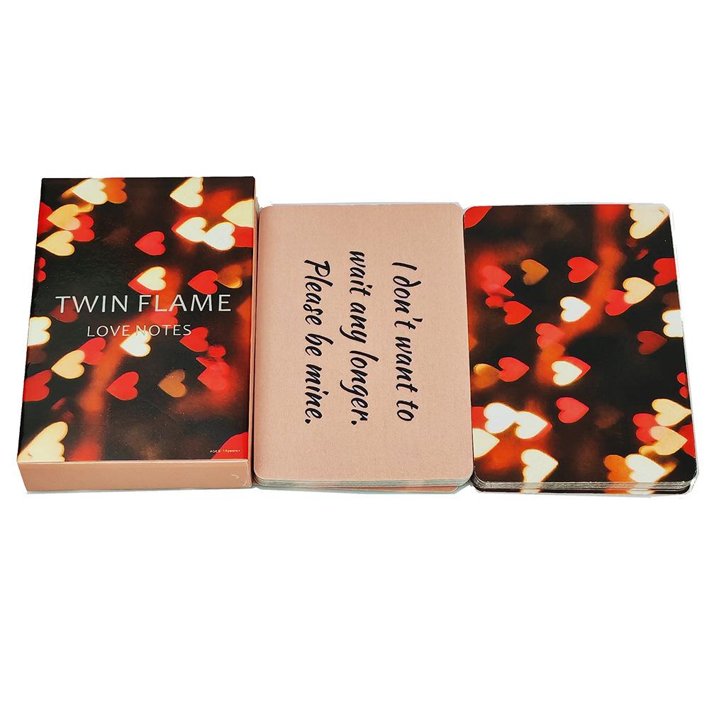 English Version Twin Flame Love Notes Couples Game Couples Emotional Communication Board Game Cards
