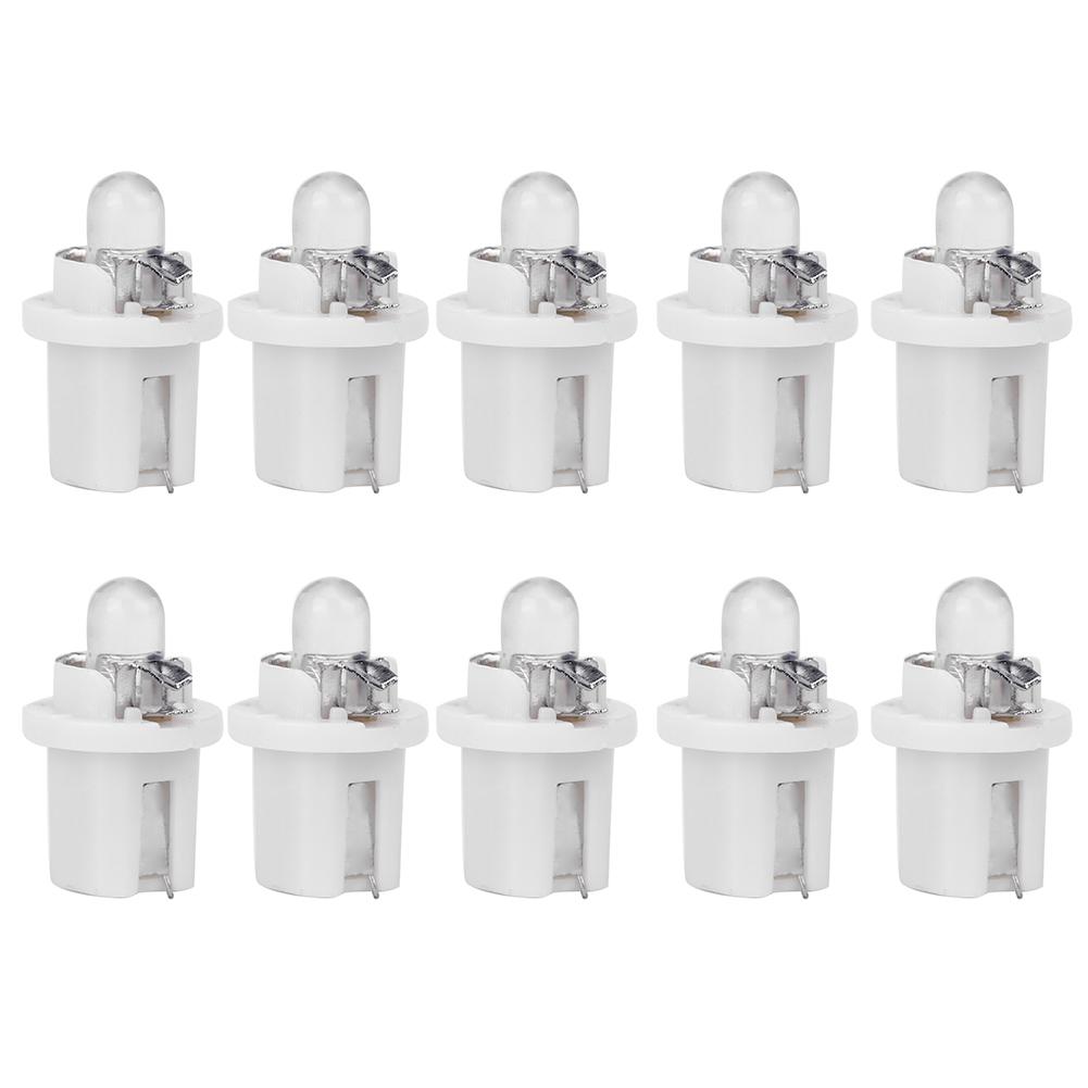 

10Pcs LED Light Car Gauge Speed Dash Bulb Dashboard Instrument Light Wedge Interior Lamp Automobile Accessories белый