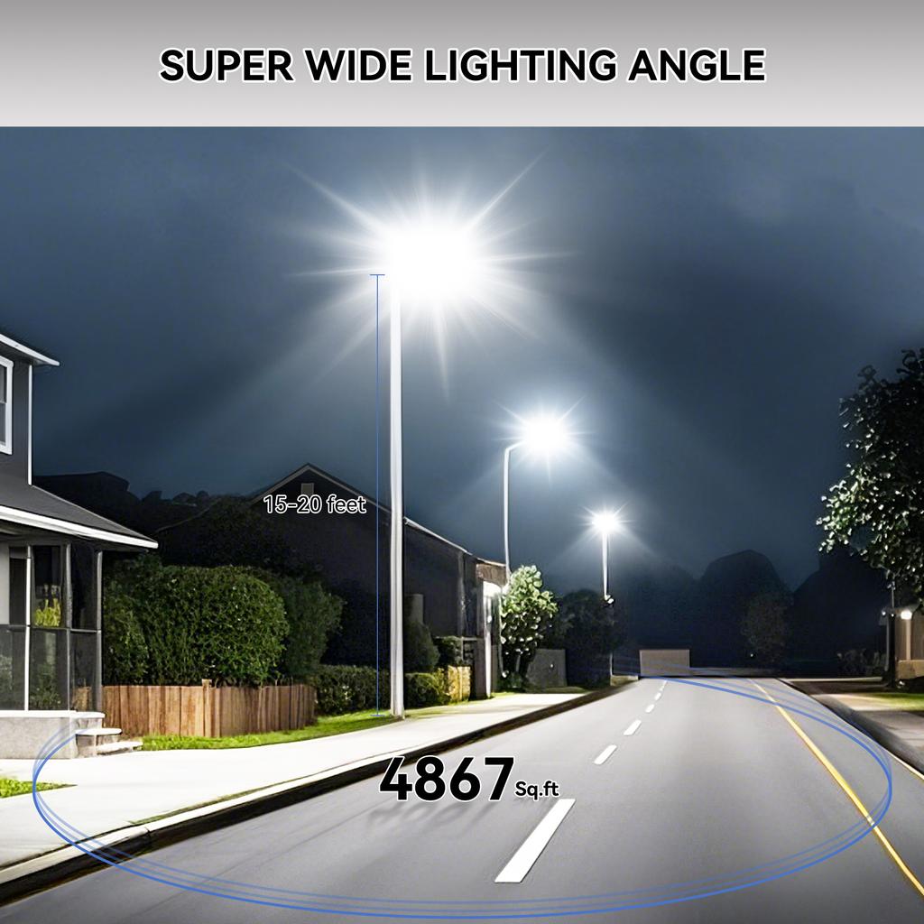 Professional EU Local Stock All-in-One Solar Street Lamp with 9Ah LiFePO4 Battery PIR Motion Sensor Remote Control Fast Ship