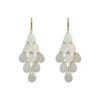 Teardrop Shell Hand-stitched Dangle Earrings - Holiday Style Fashion Jewelry