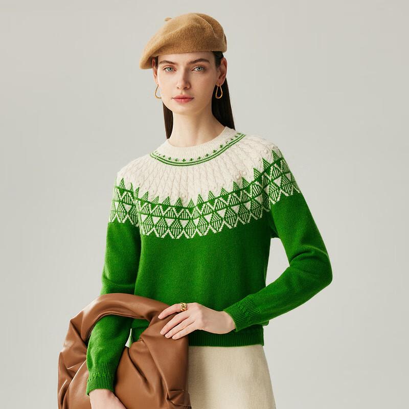 Women's Fair Isle Cashmere Knit Sweater