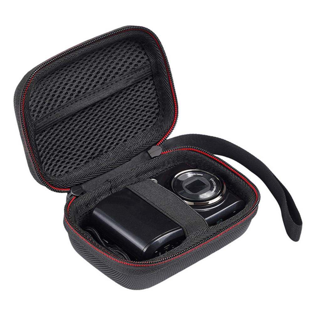 EVA Hard Shell Protective Case Suitable for Portable Digital Cameras Includes Soft Lining Multiple Accessory Slots