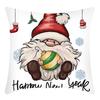 New Christmas Pillowcase Santa Claus Print Elk House Decoration Festive Pillowcase