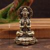 Brass Buddha Statue Ornaments, Guanyin Buddha Statues, Mini Buddha Ornaments, Exquisite Small Statues, Home Decorations