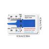 Tire Depth Ruler, Tire Groove Depth Measuring Device, ABS Pocket Size, Compatible with Cars,