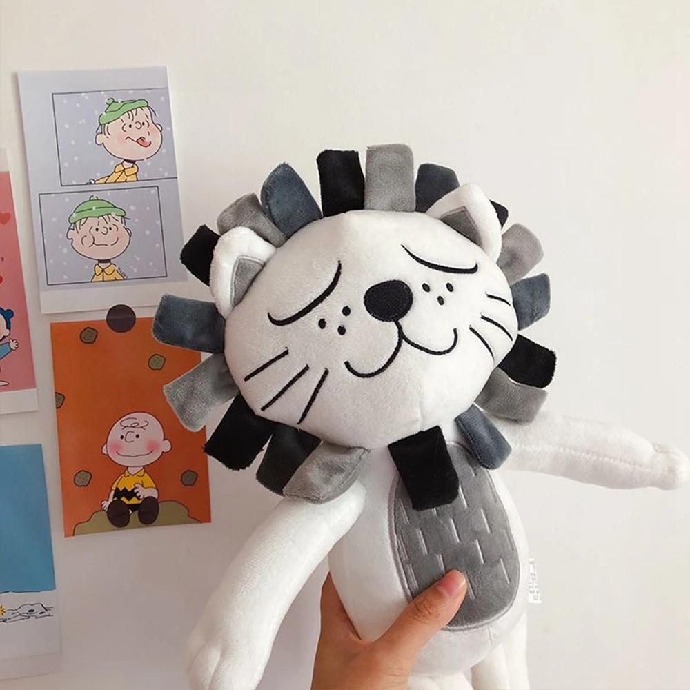 40-60CM Super Soft Cute Lion Plush Toy Short Hair Lioness Kawaii Sooth Sleeping Animals Dolls Give Children Birthday Gifts