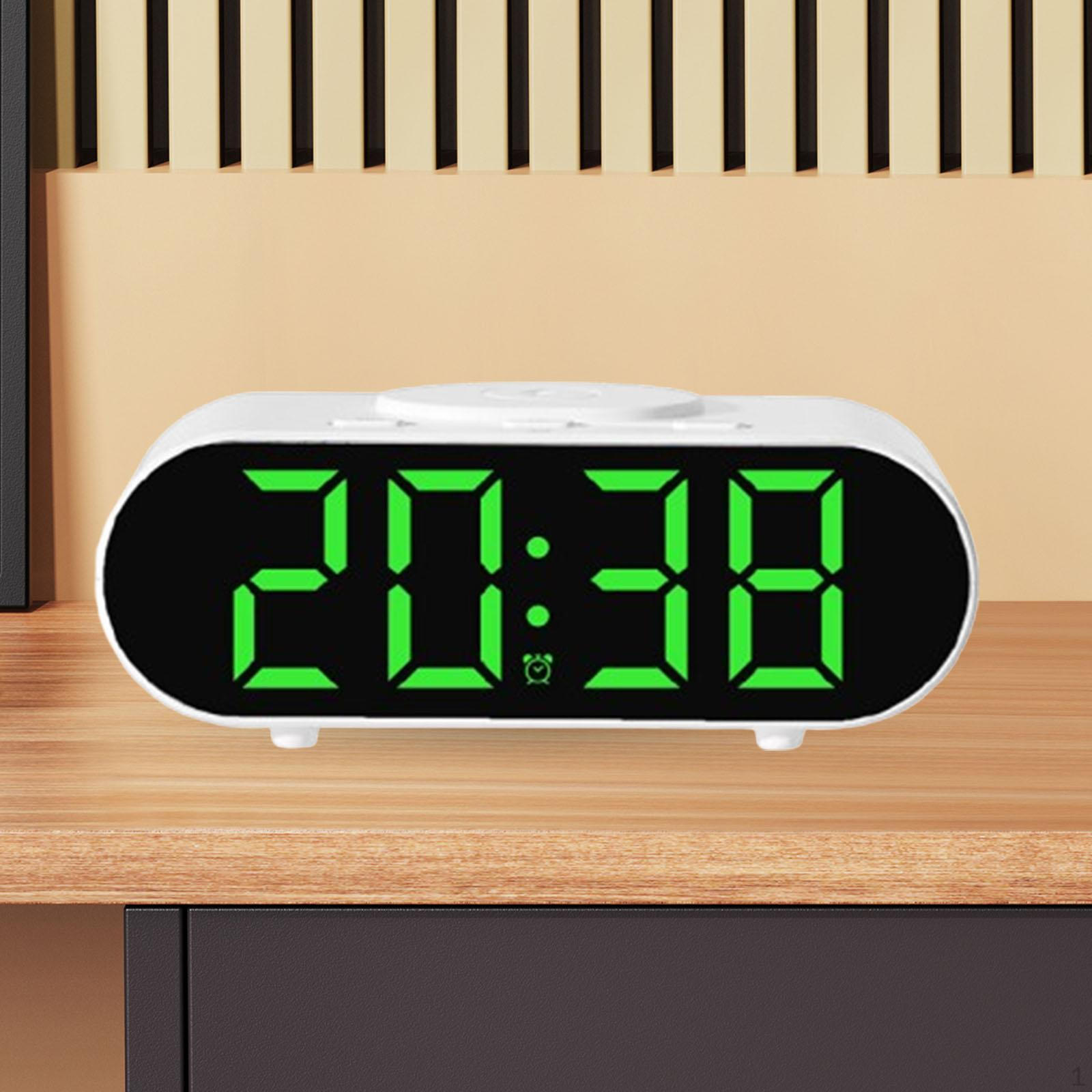 

Цифровой будильник с арабскими цифрами, универсальный, простой ночник для спальни зелёный