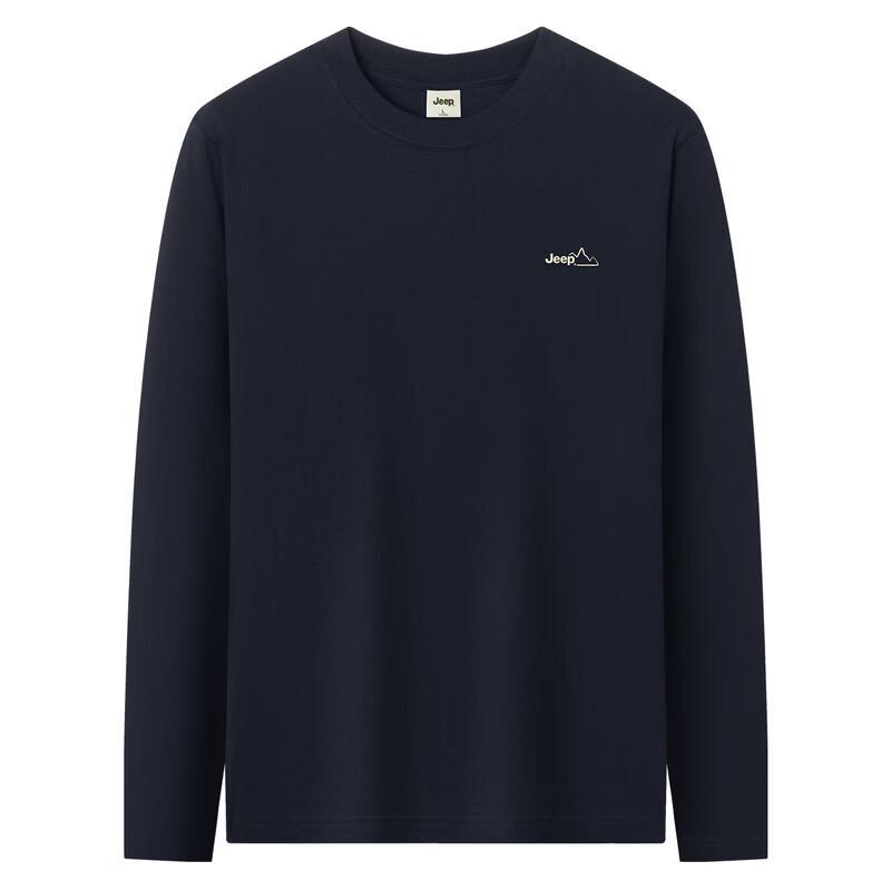 JEEP Men's Pure Cotton Long Sleeve T-Shirt