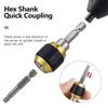 1/4" Hex Shank Bit Holder 60mm Drill Bit Converter New Screw Extractor Tool