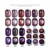 5ml Purple Ice Translucent Cat Eye Nail Gel for Spring Summer DIY Nail Art Tools Soak Off UV LED Gel Long Lasting Manicure Kit