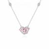 Fashion Lightweight Elegant Heart Pendant Necklace with Clavicle Chain and Detailed Stone Accents for Daily Wear and Special Occasions