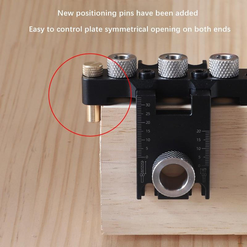 3 in 1 Dowel Jig Adjustable Template Lightweight Woodworking Joints Tool for Furniture