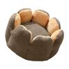 Dog Bed Stylish Flower Nest for Small Puppy Kitten Round Basket Pet Bed Detachable Cushion for Household