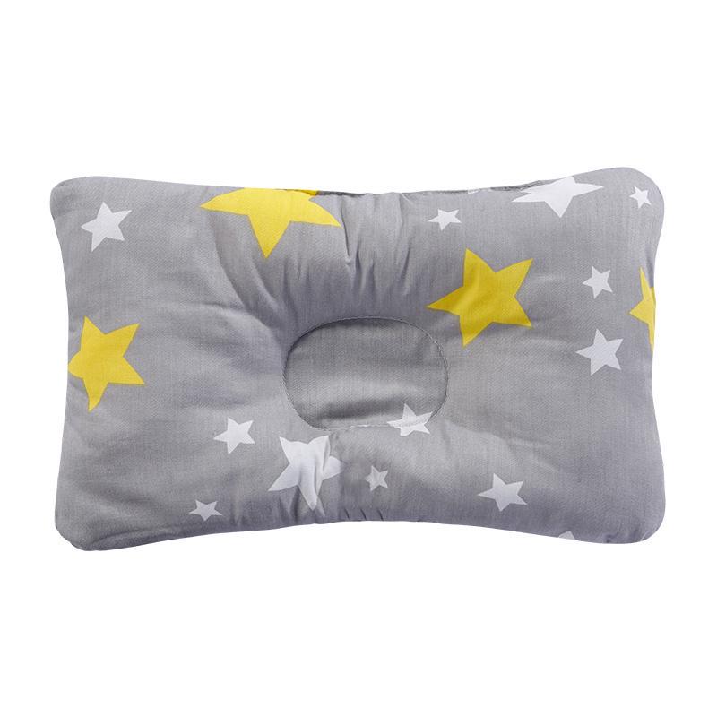 100% Cotton Baby Pillow Baby Pillow Baby Sleep Correction Pillow Fashion Cartoon Pillow Anti-headrest Breathable Four Seasons Pillow