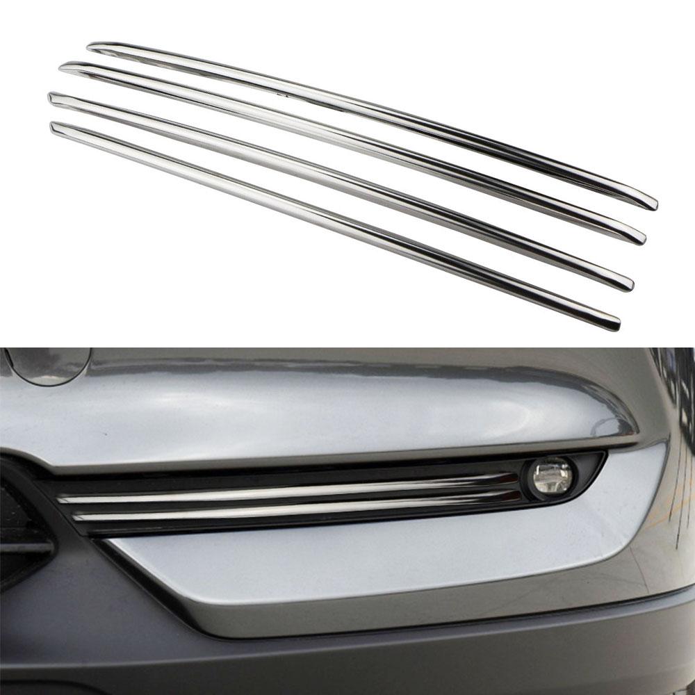 For Mazda Cx-5 Cx5 Accessories Car Front Fog Light Strips Decoration Cover Exterior Chromium Modification Product 2017-2025