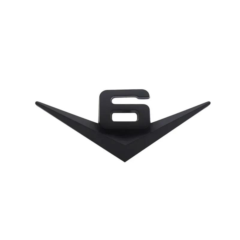

3D Premium V6 V8 car Hood Fender trunk Rear Decal Emblem Badge Sticker