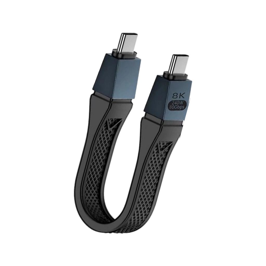 Thunderbolt5 FPC USB4 Data Cable 40Gbps Speed TPE Construction Multiple Device Charging Support