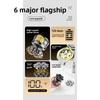 Magnetic Suction Electric Shaving Kit - Men's Beard Trimmer - Household Seven-blade Head Set - Shaving Knife Manufacturer