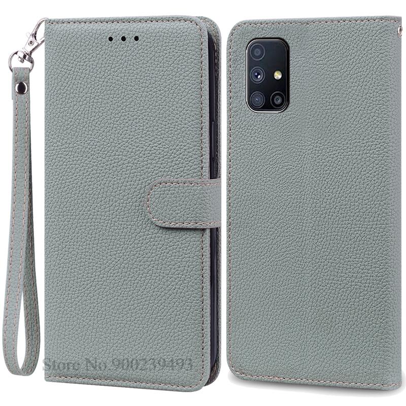 For Samsung M51 Case Soft Silicone Wallet Leather Flip Case For Samsung Galaxy M51 Case M 51 Stand Book Cover Coque Fundas