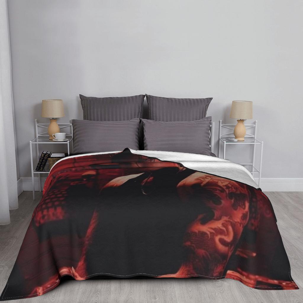 Bad Omens Noah Flannel Throw Blanket Rock Music Blankets for Bed Outdoor Soft Quilt